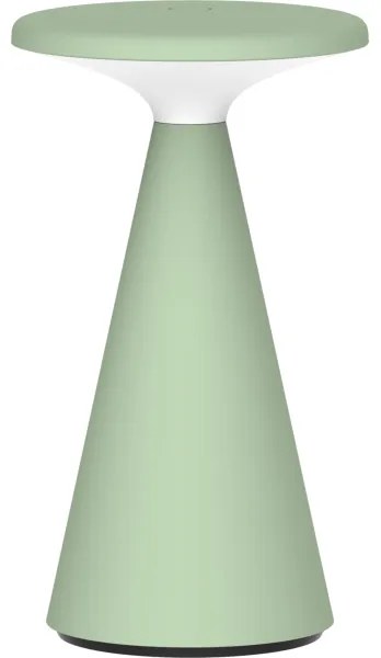 PAROS LED asztali lámpa, 1,8W, 5V USB, 1800 mAh, IP44, zöld