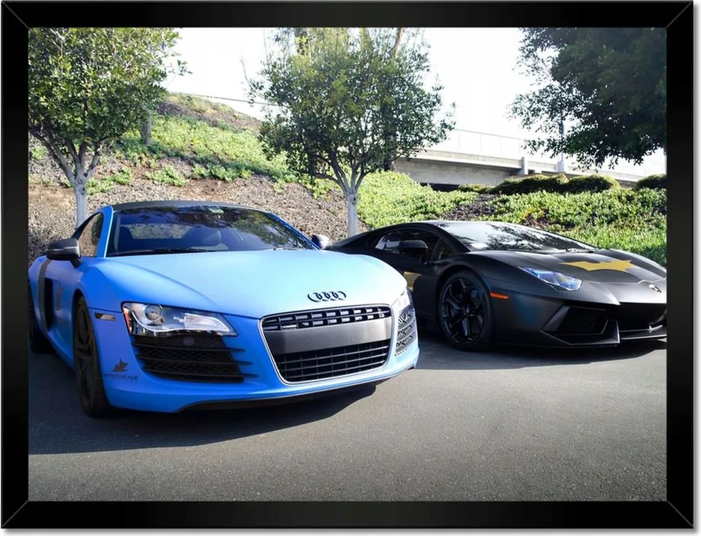 Poszterek keretben 40x30 Audi Sportautók