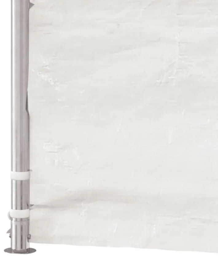 fehér polietilén pavilon tetővel 11,15 x 4,08 x 3,22 m