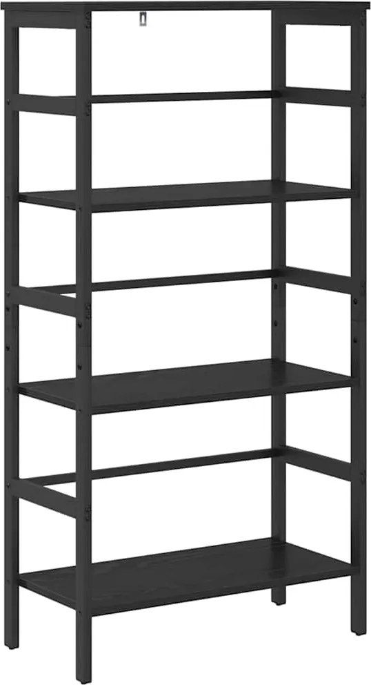 vidaXL Könyvespolc Fekete tölgy 60 x 29,5 x 115 cm Faanyag