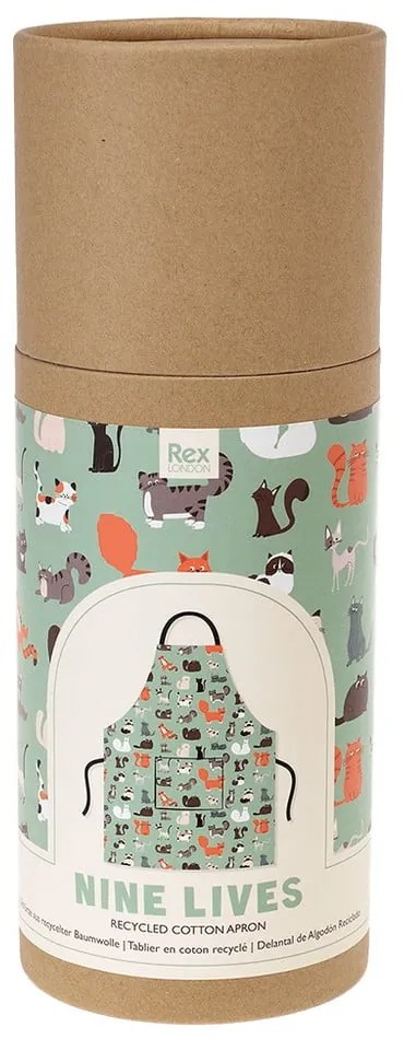Nine Lives kötény újrahasznosított pamutból - Rex London