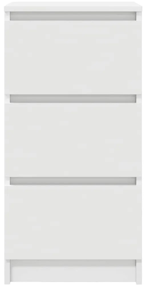 fehér szerelt fa tálalószekrény 37,5x35x76 cm