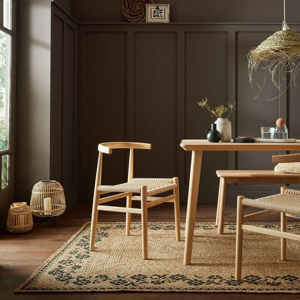 Natúr színű juta szőnyeg 120x170 cm Maisie – Flair Rugs