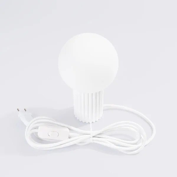 Sollux SL.1711 - Asztali lámpa HALO 1xG9/8W/230V átm. 12 cm fehér