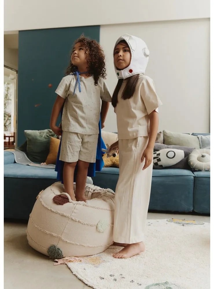 Krémszínű gyerek babzsákfotel Solar System – Lorena Canals