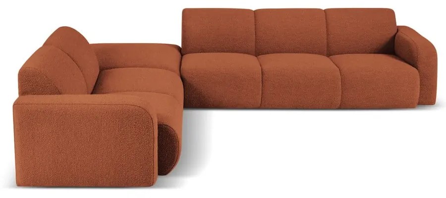 Barna buklé sarokkanapé (bal oldali) Molino – Micadoni Home