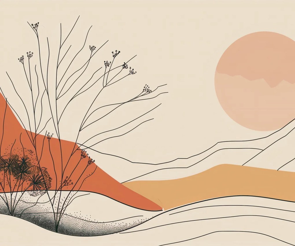 Poszter 60x50cm Sivatagi dűne