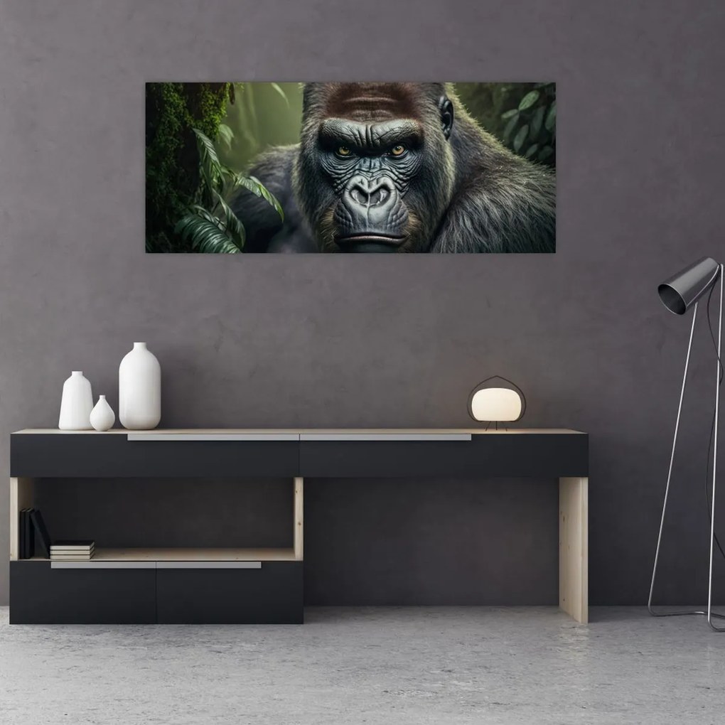 Kép - Egy gorilla portréja (120x50 cm)