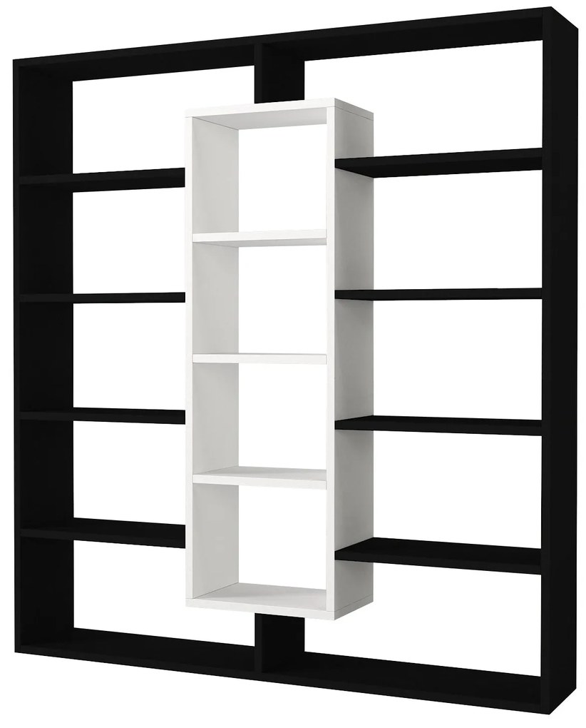 könyvespolc Ample - Black, White