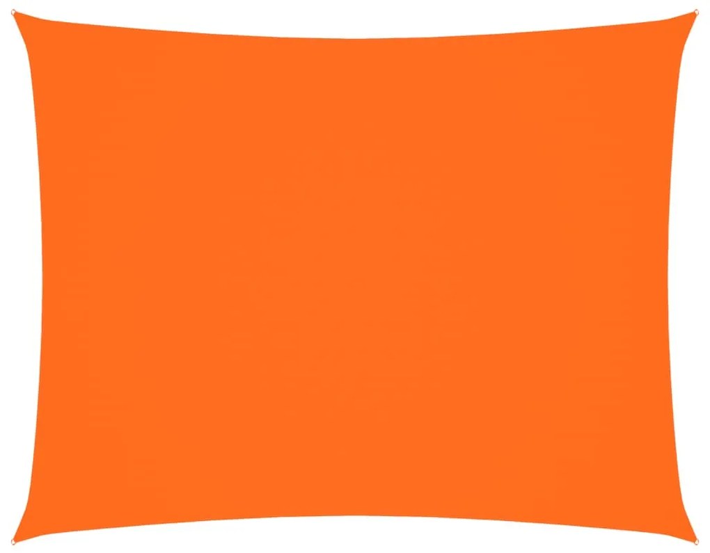 narancssárga téglalap alakú oxford-szövet napvitorla 2,5x3,5 m