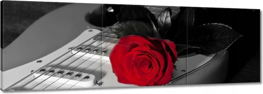Képek 150x50 Elektromos gitár rózsával