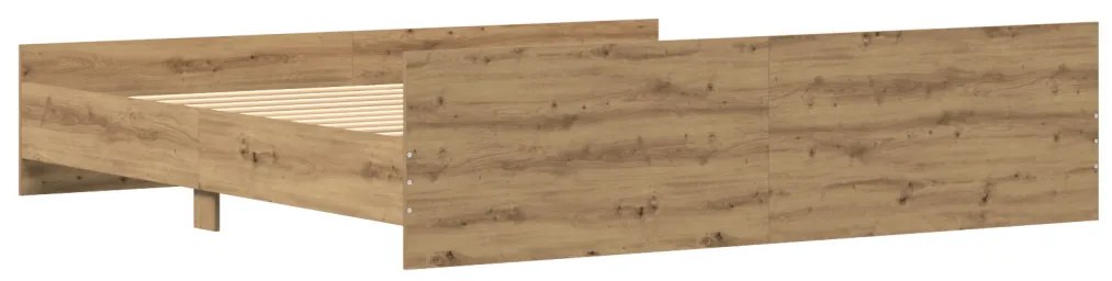 Ágykeret fejtámlával kézműves tölgy 200 x 200 cm Faanyag