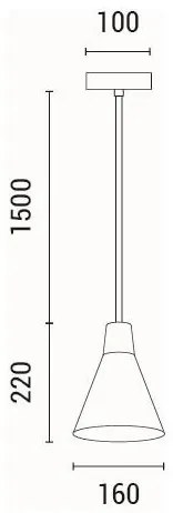 Csillár zsinóron 1xE27/15W/230V szürke