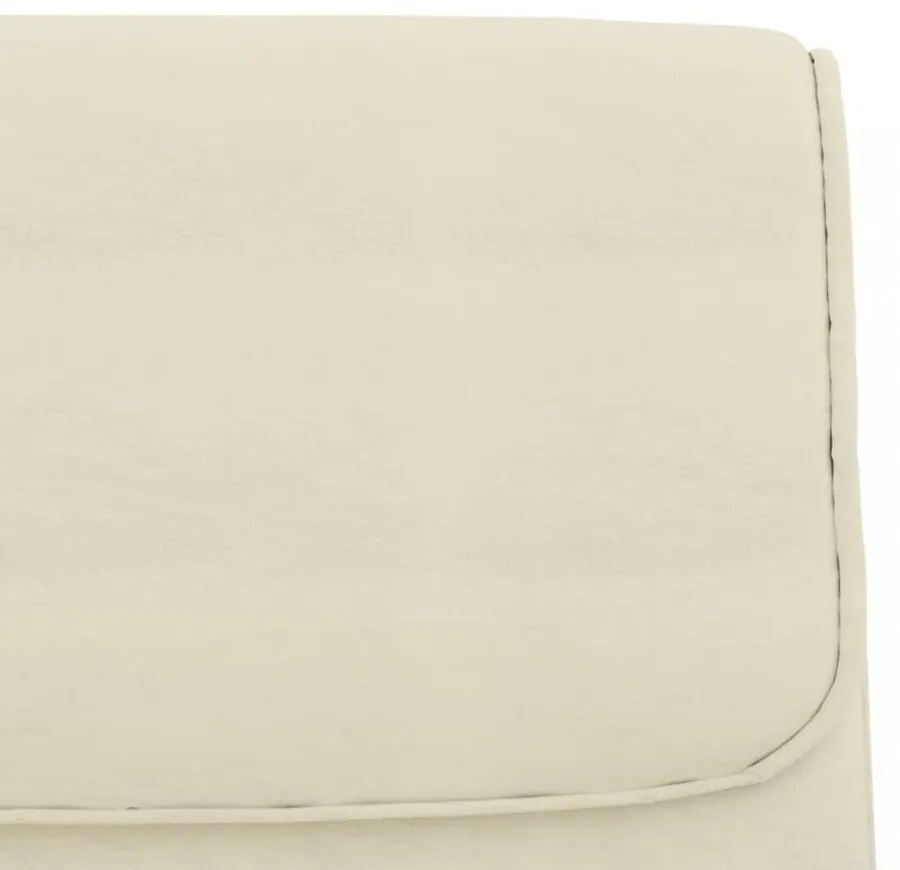 vidaXL krémszínű műbőr pad 100 x 64 x 80 cm