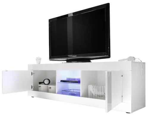 NERILA fehér TV-állvány