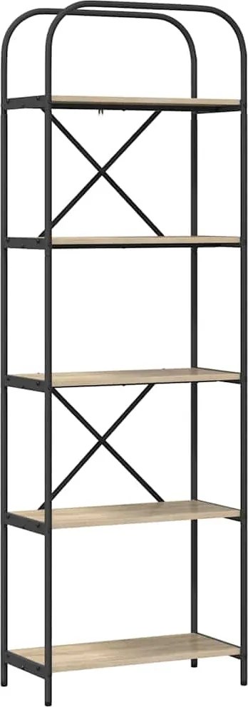vidaXL Könyvespolc Sonoma tölgy 60 x 30 x 183 cm Faanyag