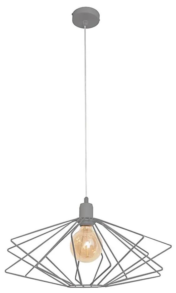 Csillár SATURN 1xE27/15W/230V szürke