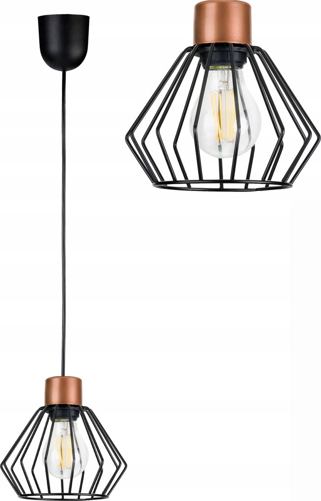 Függőlámpa Túlnyúlás mennyezeti csillár loft Gyémánt 1