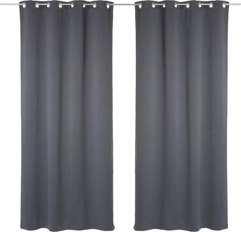 Sötétítő Függöny Két Sötétszürke Kész