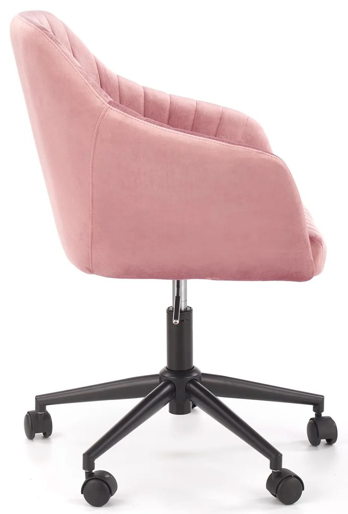 Rózsaszín irodai szék MARIBO VELVET