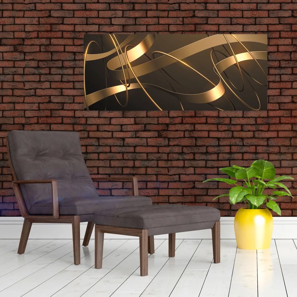 Kép - bronz szalagok (120x50 cm)