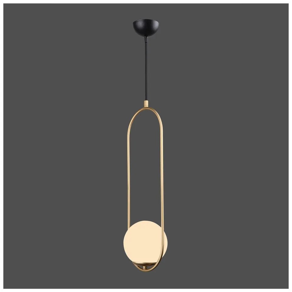 Arch aranyszínű függőlámpa, magasság 146 cm - Squid Lighting