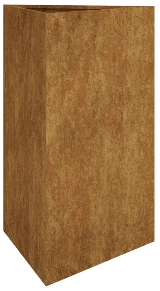 corten acél kerti növénytartó 50x43x75 cm