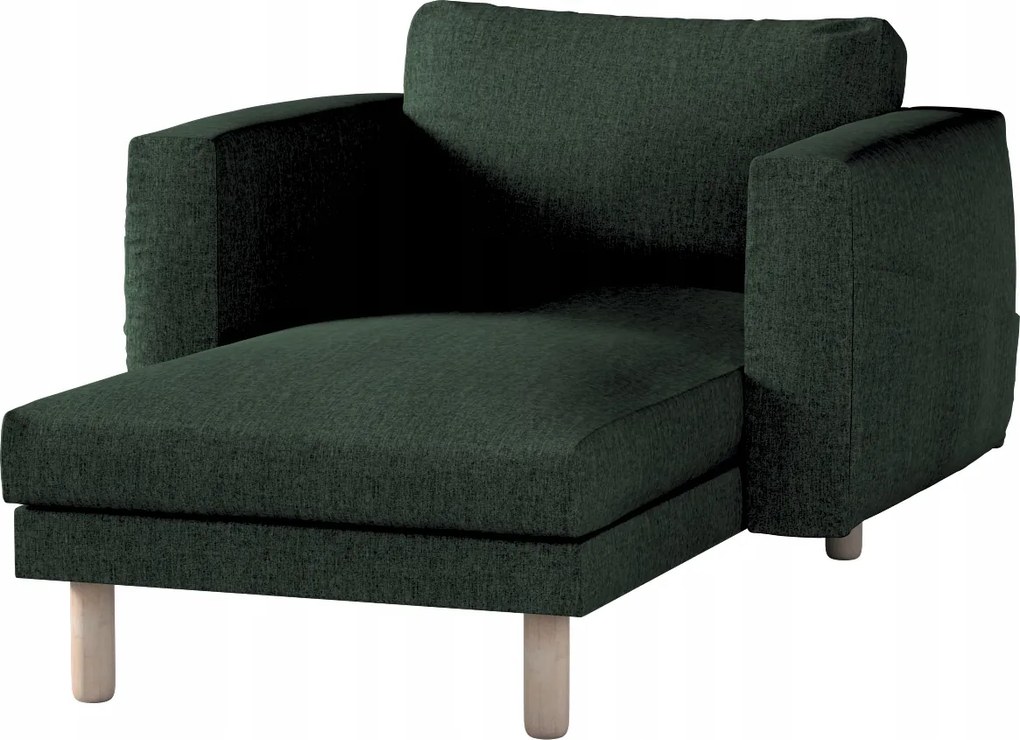 Dekoria Norsborg sezlonhuzat Ikea karfával, zöld
