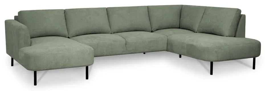Zöld sarokkanapé (jobb oldali-U alakú) Hero – Scandic