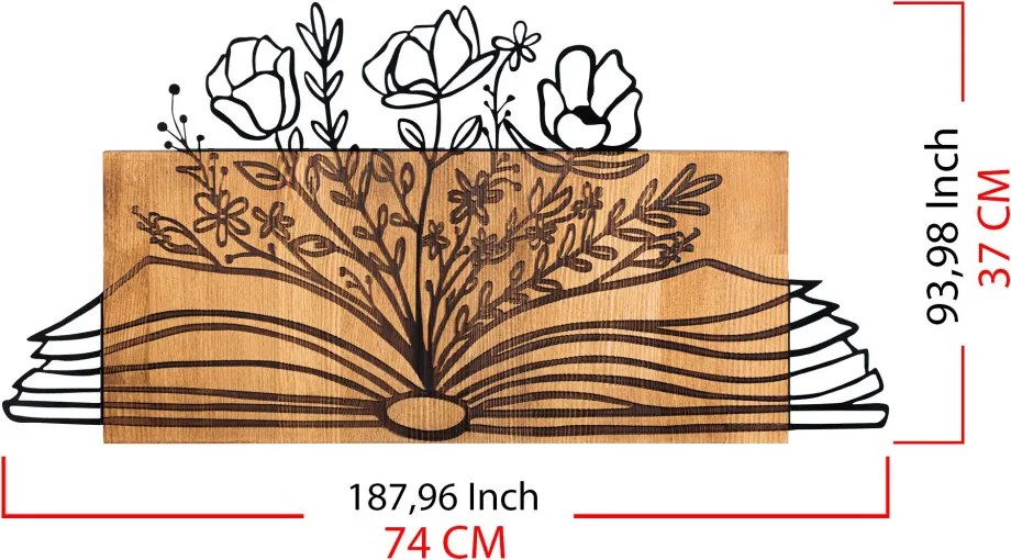 Culture fém fali dekoráció, 74×37 cm