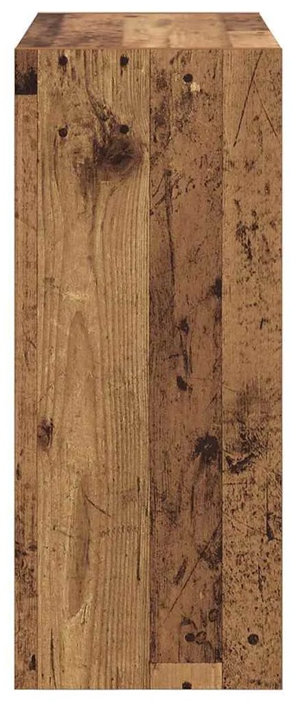 Könyvespolc Régi fa 60 x 30 x 72 cm Faanyag