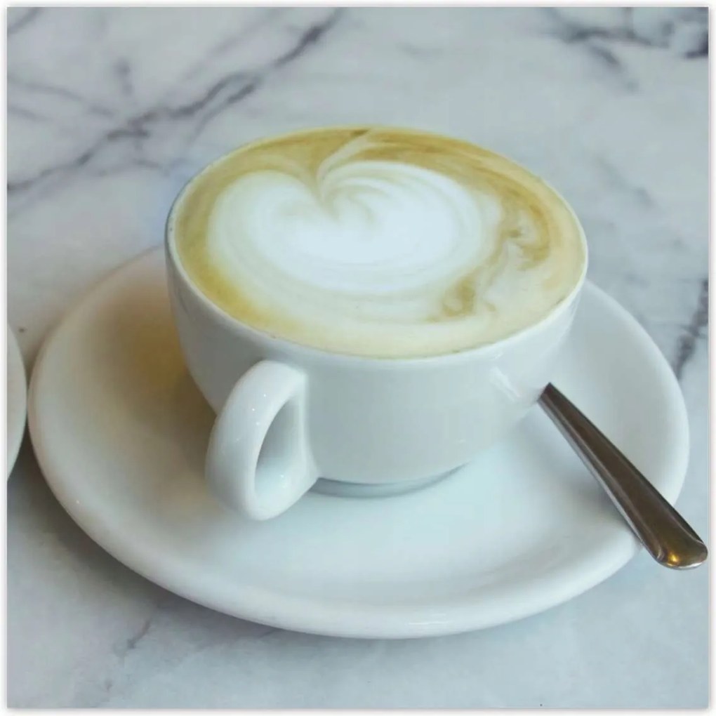 Poszterek 100x100 Kávéscsésze Szív