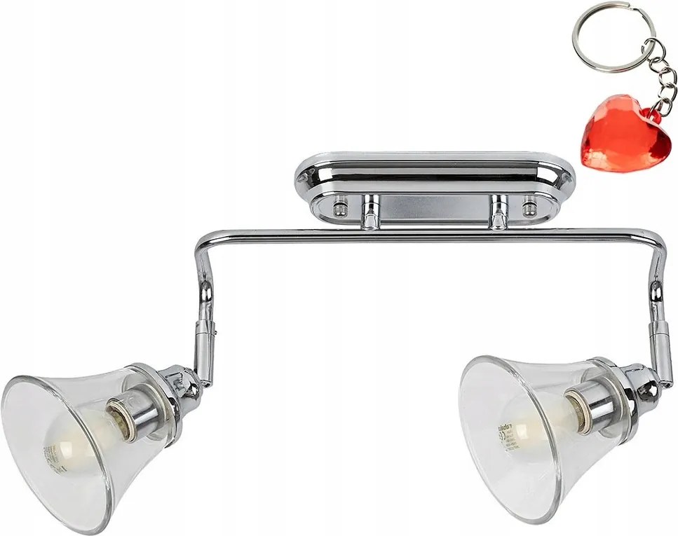 Fürdőszobai fali lámpa IP44 mozgatható tükör fölé Antoine 3208 Rabalux