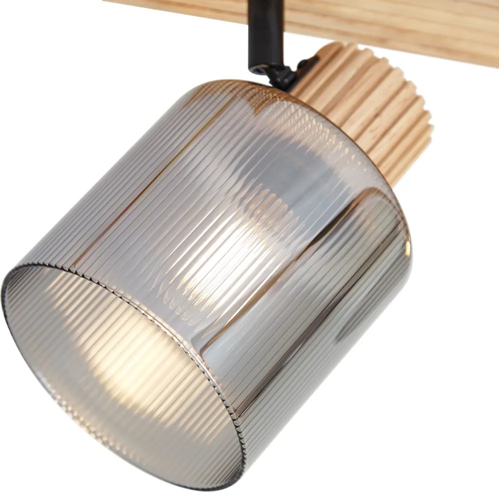 Okos spotlámpa fa füstüveggel 3-lámpás forgatható és dönthető, WiFi G45-tel - Gracy