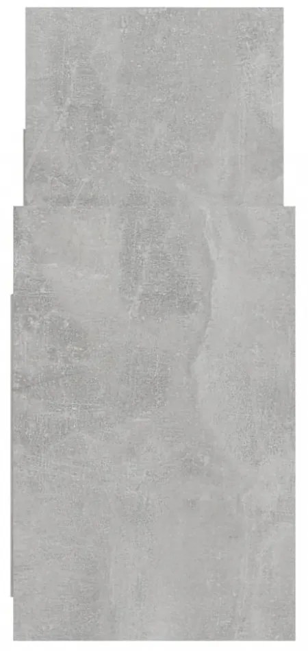 betonszürke szerelt fa kisszekrény 60 x 26 x 60 cm