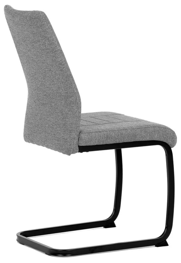 Scaun cu țesătura gri cu baza de sanie. DCL-438
