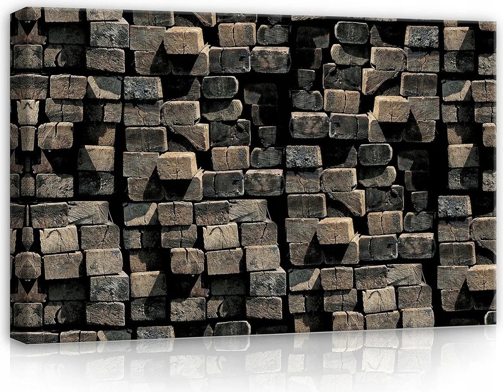 Vászonkép 100x75 Fa textúra gerenda alapozó ipari rusztikus textúra