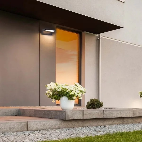 LED kültéri fali lámpa LED/17W/230V 4000K IP65 fekete