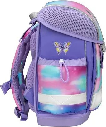 Iskolatáska, fémcsat, BELMIL Classy Heart of the Rainbow, unikornis (BL40313AG72L)