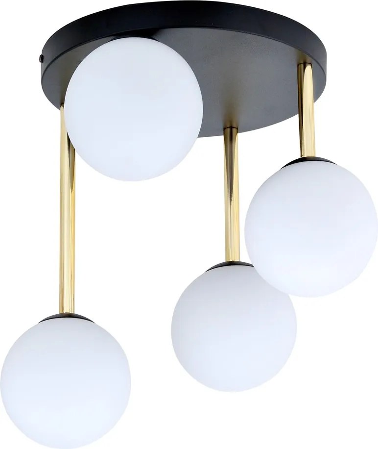 Emibig modern mennyezeti lámpa dolce fehér fekete arany emi1260/4