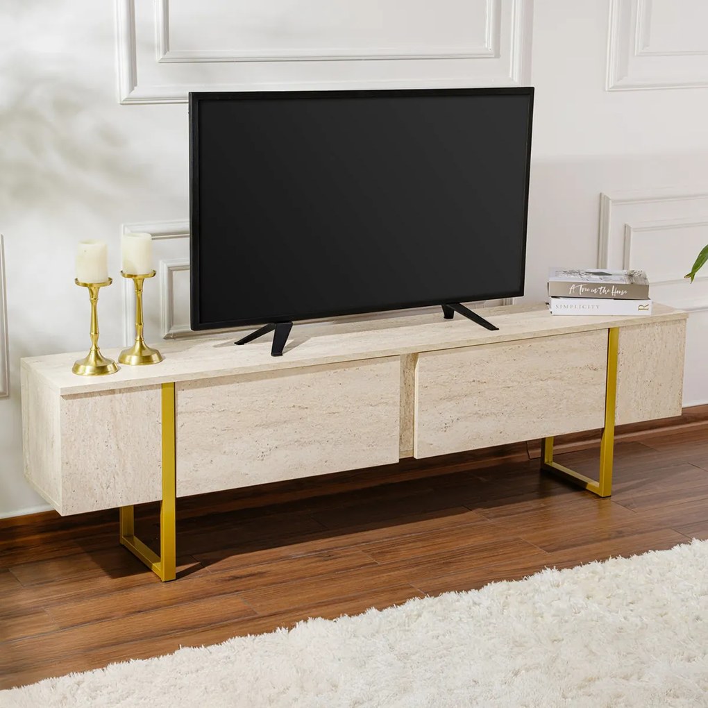 TV asztal Serenity Travertin