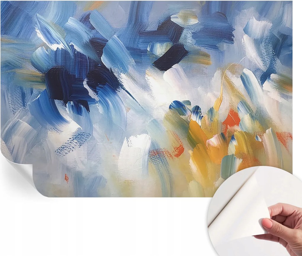 Dekoratív öntapadós fotótapéta az irodába Színes húzások 104x70