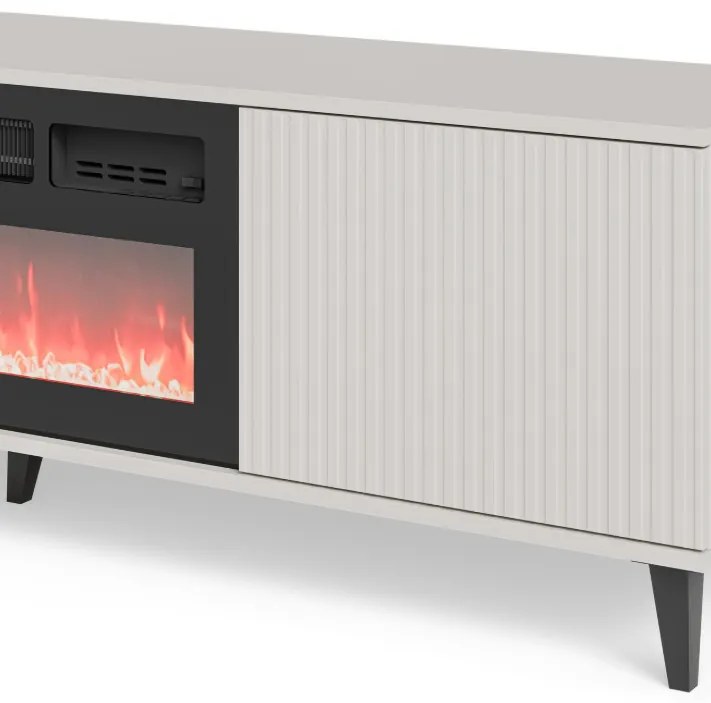 Random 2 RTV-180K TV állvány kandallóval kasmír/dió 180cm