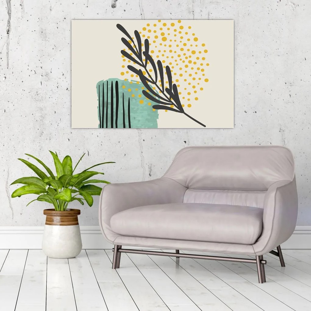 Kép - Absztrakt lapok N⁰3 (90x60 cm)