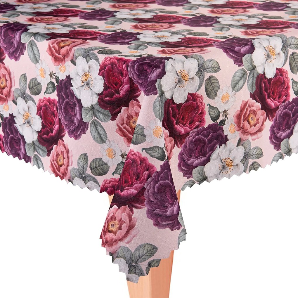 Abrosz foltálló egész évben 120x180 Lengyel virágok rózsaszín Nr72