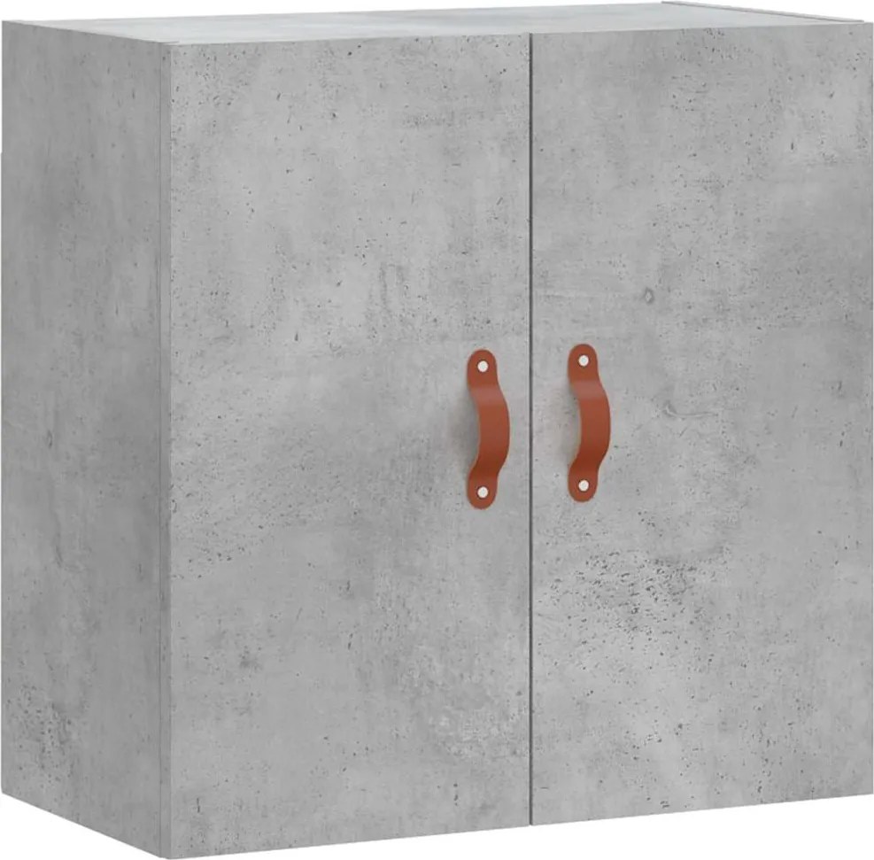 vidaXL betonszürke szerelt fa faliszekrény 60 x 31 x 60 cm