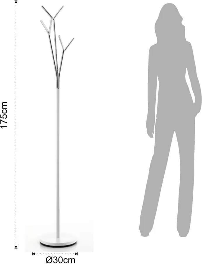 Dandy fém állófogas, magasság 175 cm - Tomasucci