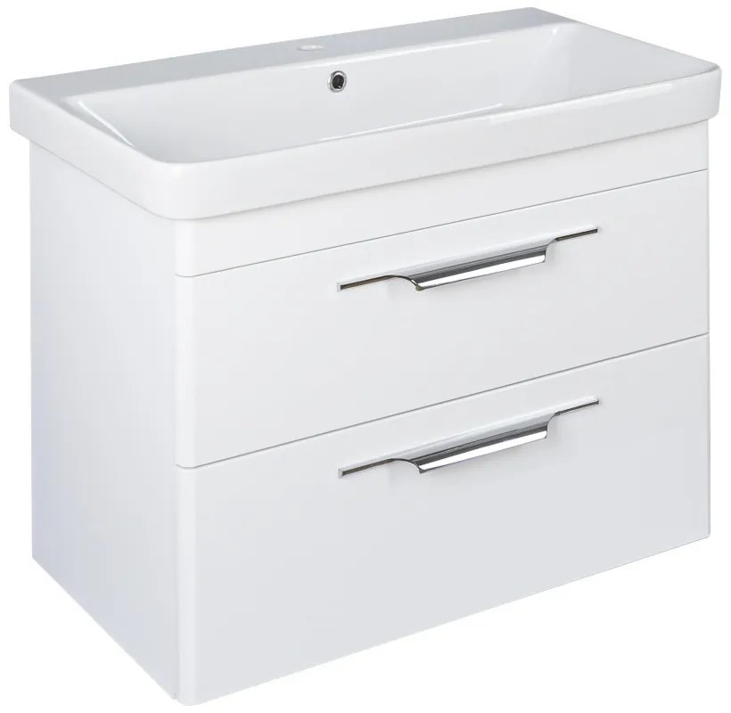 TMP LUX 80 fali fürdőszobabútor - Sanovit LUXURY - 11080 mosdóval - 80,5 x 46 cm