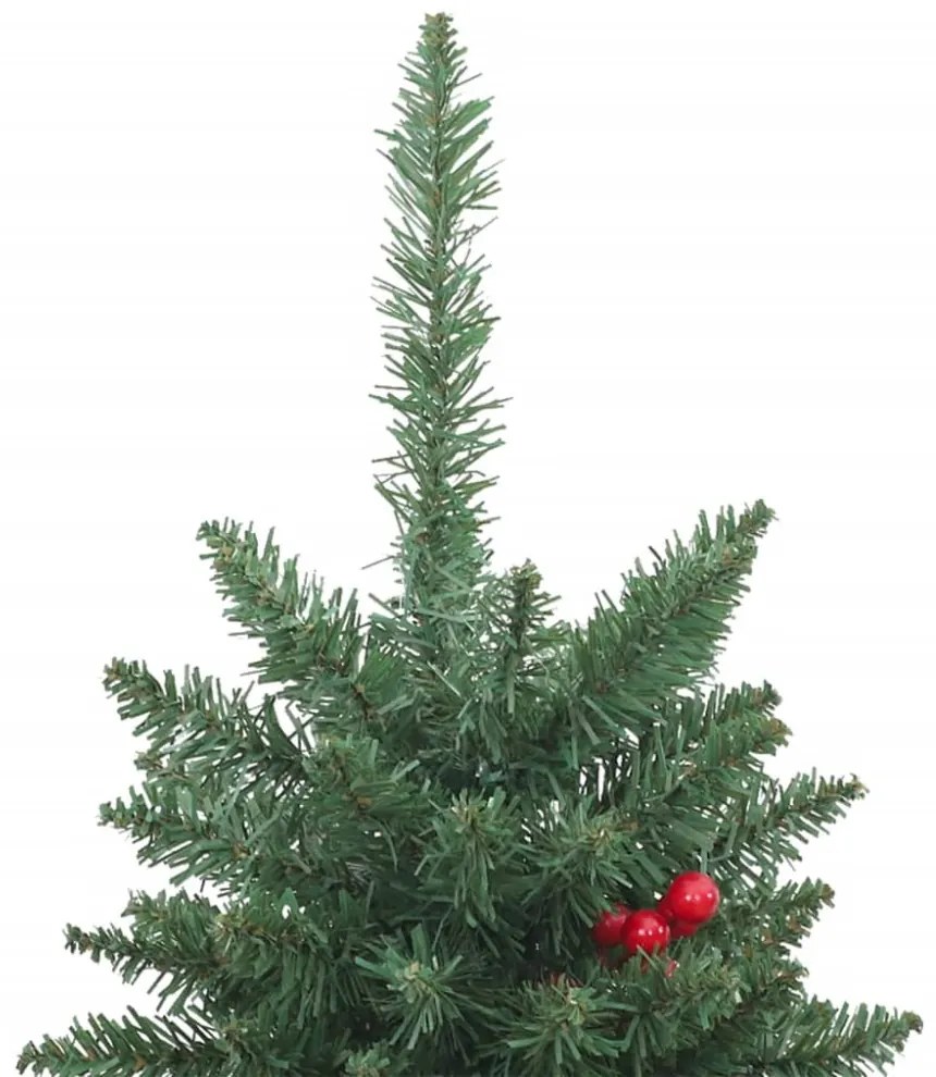 2 db zöld műkarácsonyfa 100 db LED-del 120 cm