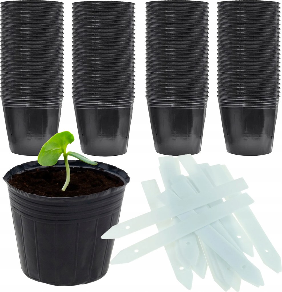 P10 Gyártó Kaspó 100db Vetéstermesztéshez 10x10cm+10xjelölő